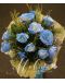 1 Dozen Blue Roses Spray (Round Bouquet)