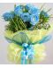 1 Dozen Blue Roses Spray (Round Bouquet)