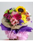 A Bouquet of Mixed Colorful Flowers