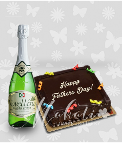Chocolate Cake and Novellino Bianco Vivace Wine