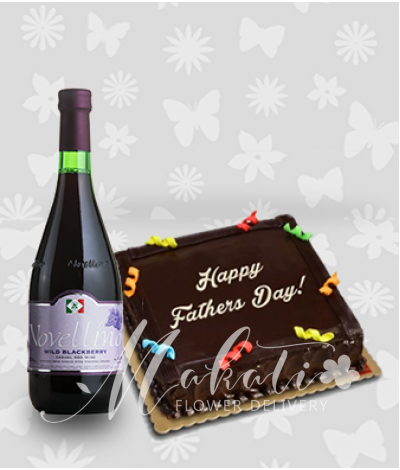 Chocolate Cake and Novellino Wild Blackberry Wine