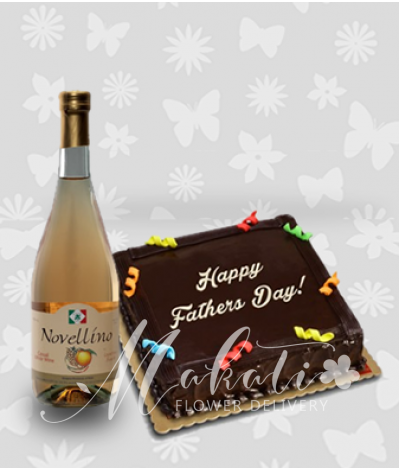 Chocolate Cake and Novellino Lucious Peach Wine