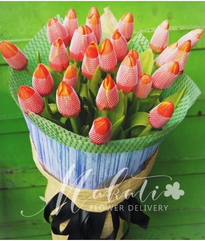 2 Dozen Orange Tulips