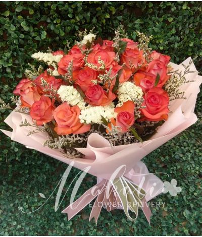 2 Dozen Peach Roses