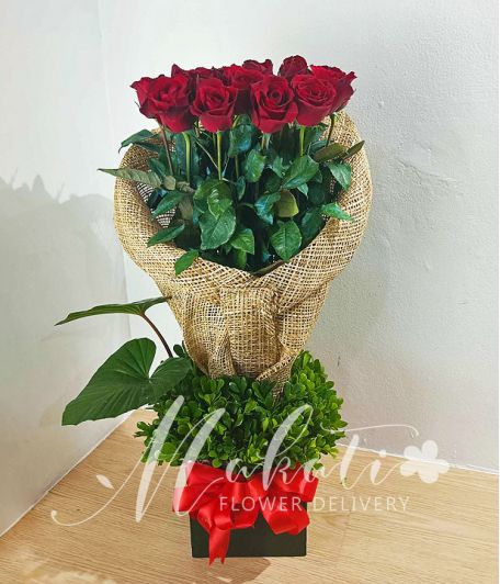 Box of 2 Dozen Red Local Roses