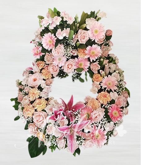 Sincerity Pink Urn Flower Arrangement